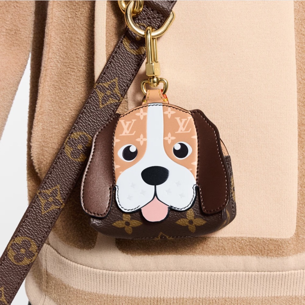 Brown Dog Face Coin Purse